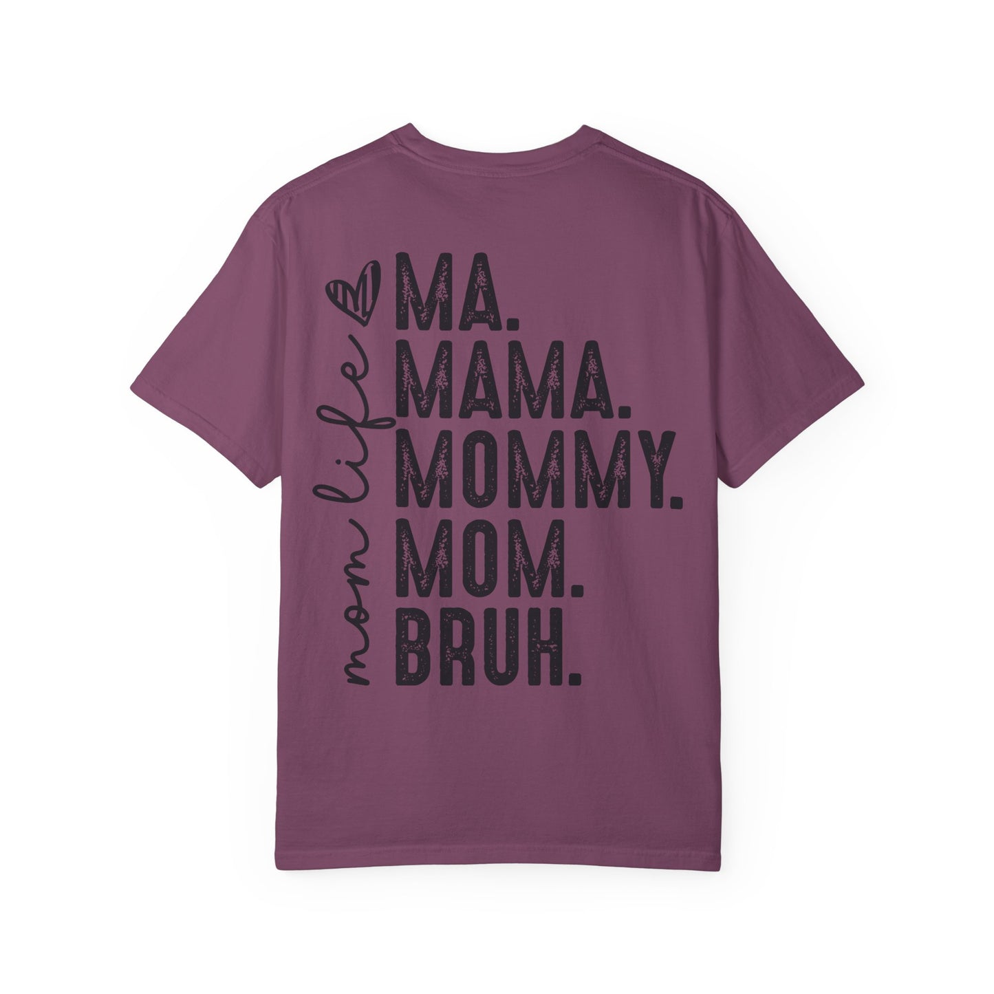 BRUH. T‑Shirt — “formerly known as mom” Funny Graphic Tee Black Script
