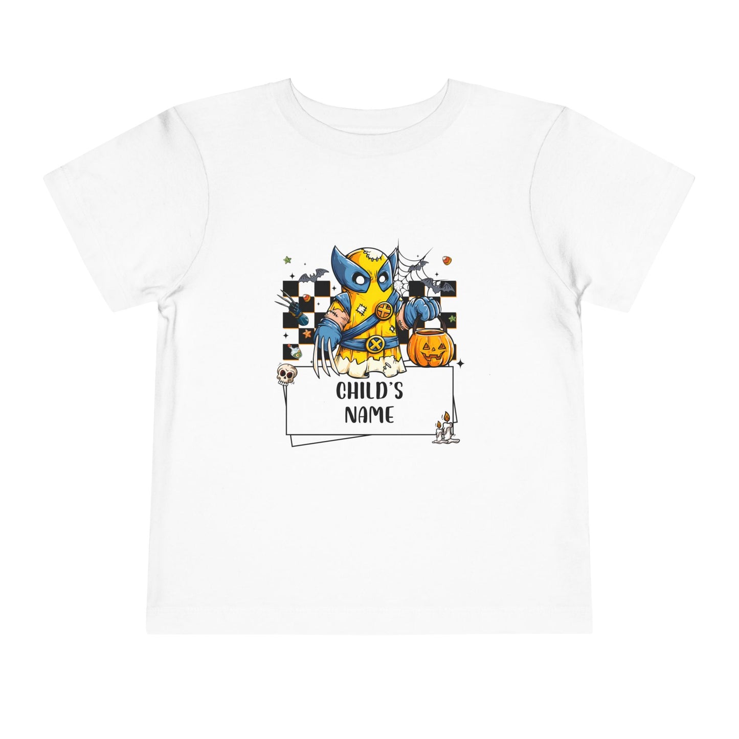 Customizable Wolverine Spooky Superhero Halloween Toddler Tee