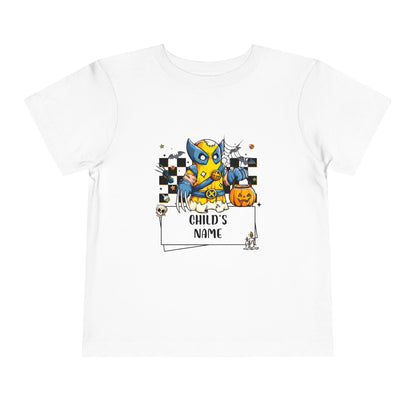Customizable Wolverine Spooky Superhero Halloween Toddler Tee