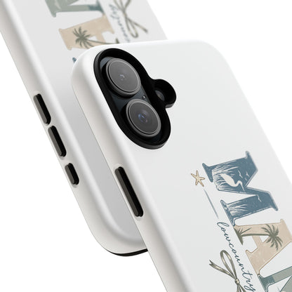 "Lowcountry Mama" Coastal Vibes Phone Case – Coastal Mom Marsh Style Phone Cover