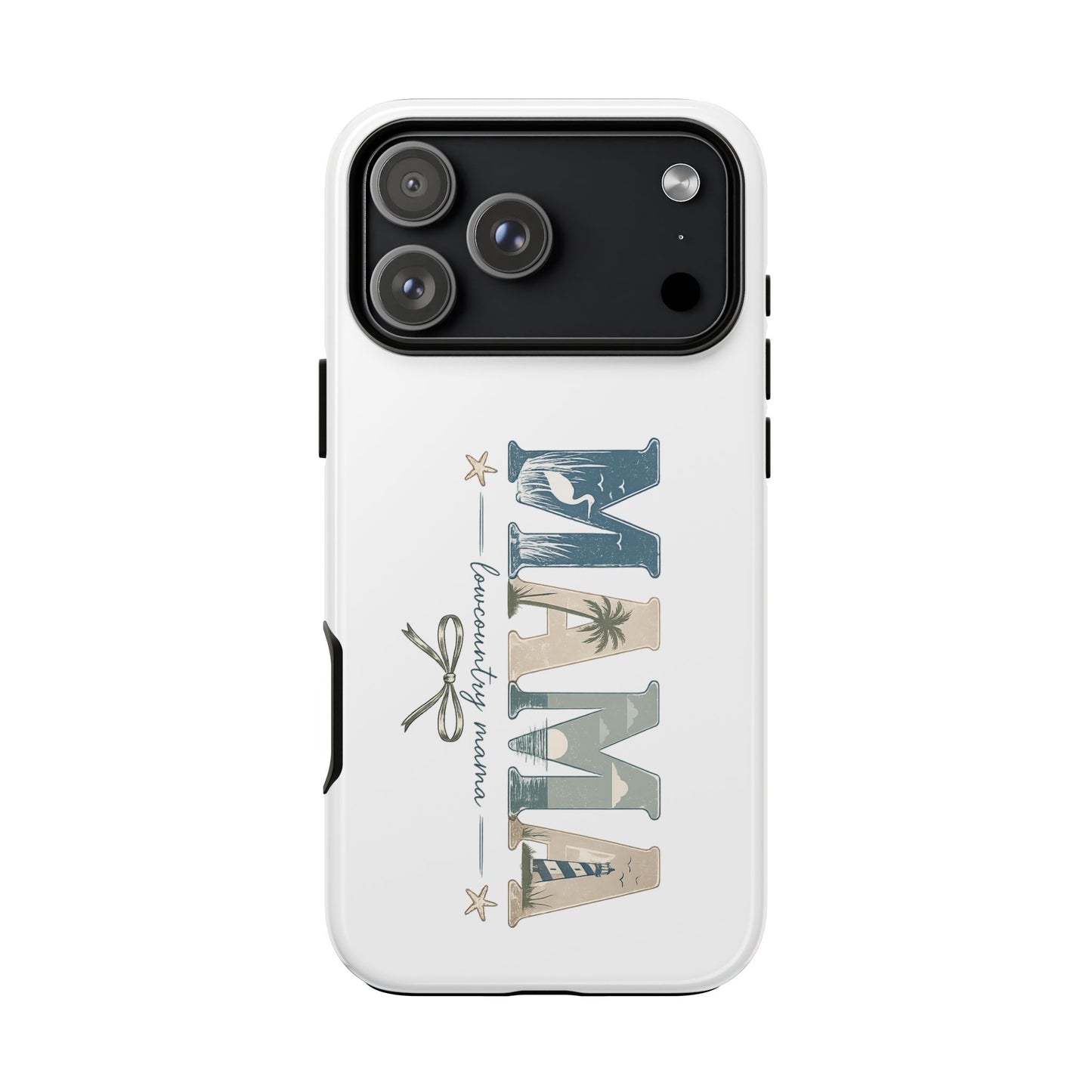 "Lowcountry Mama" Coastal Vibes Phone Case – Coastal Mom Marsh Style Phone Cover