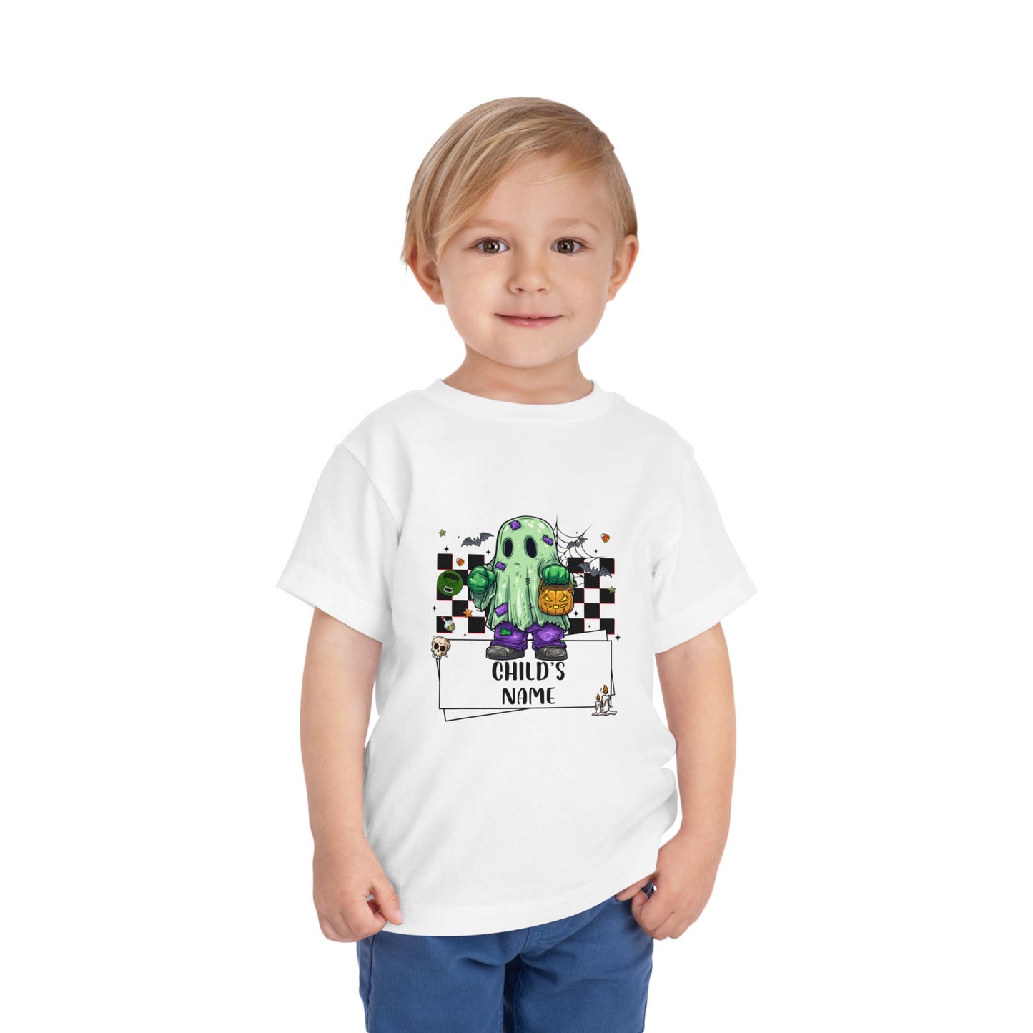 Customizable Hulk Spooky Superhero Halloween Toddler T-shirt