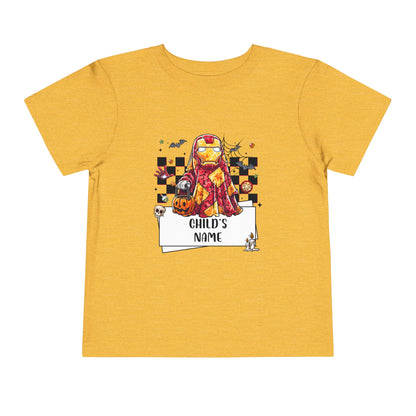 Personalized Iron Man Spooky Superhero Halloween Toddler Tee