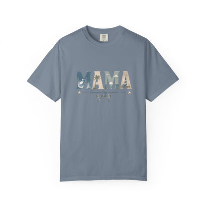 "Lowcountry Mama" Marsh Mama Graphic T-Shirt — 'Mama' Coastal Script Tee