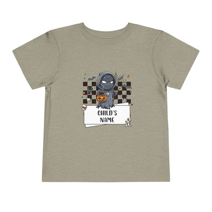 Personalized Black Panther Spooky Halloween Toddler Tee