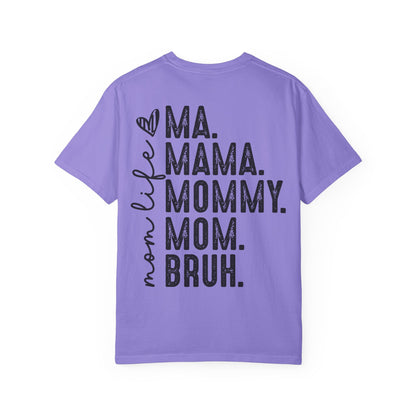 BRUH. T‑Shirt — “formerly known as mom” Funny Graphic Tee Black Script