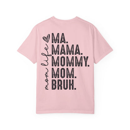 BRUH. T‑Shirt — “formerly known as mom” Funny Graphic Tee Black Script