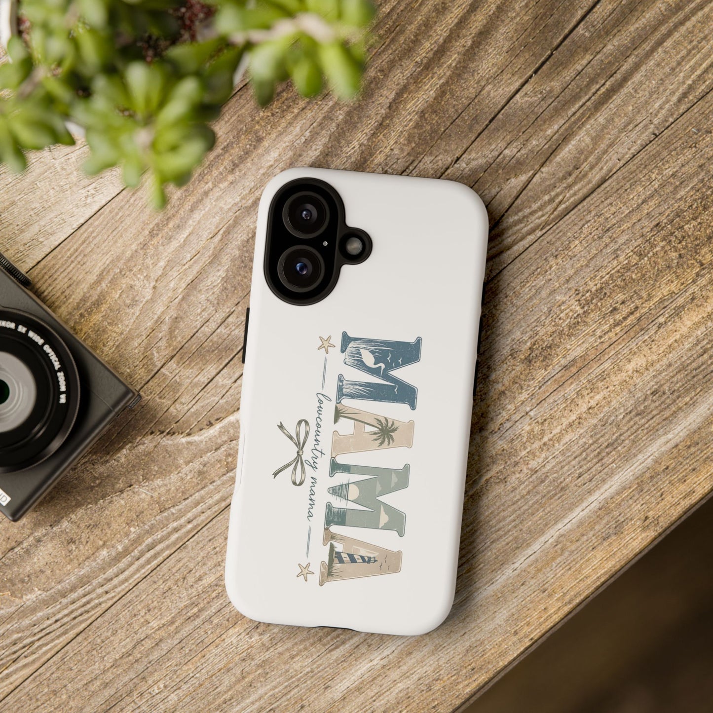 "Lowcountry Mama" Coastal Vibes Phone Case – Coastal Mom Marsh Style Phone Cover