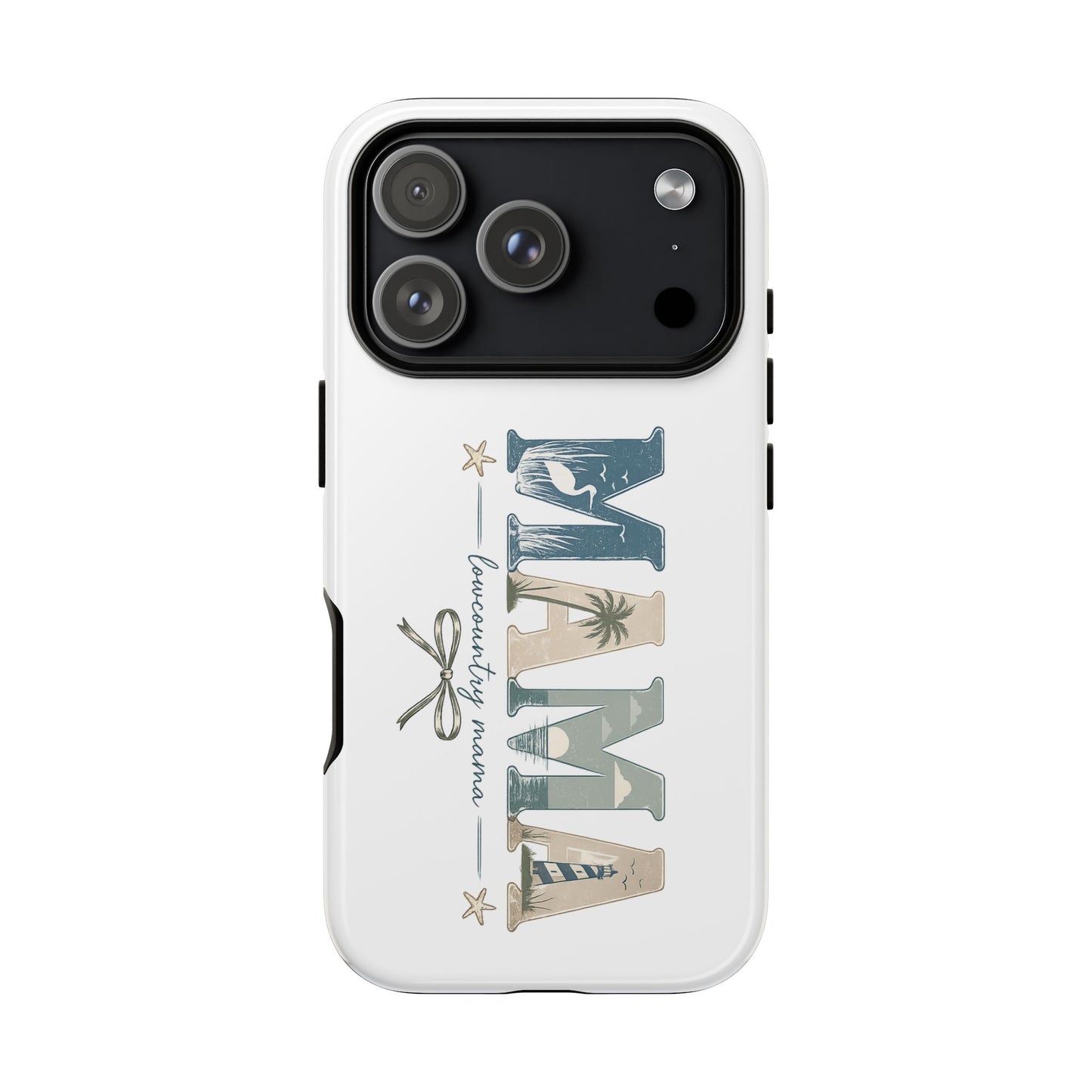 "Lowcountry Mama" Coastal Vibes Phone Case – Coastal Mom Marsh Style Phone Cover