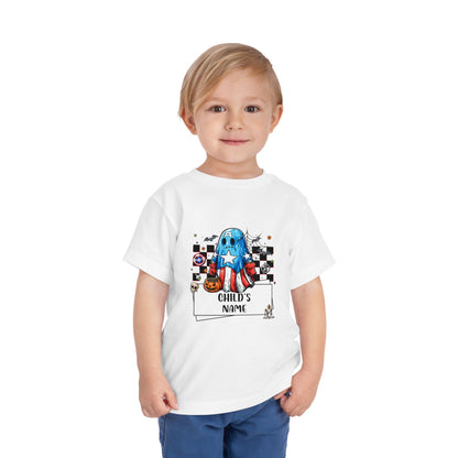 Customizable Captain America Spooky Superhero Toddler Tee