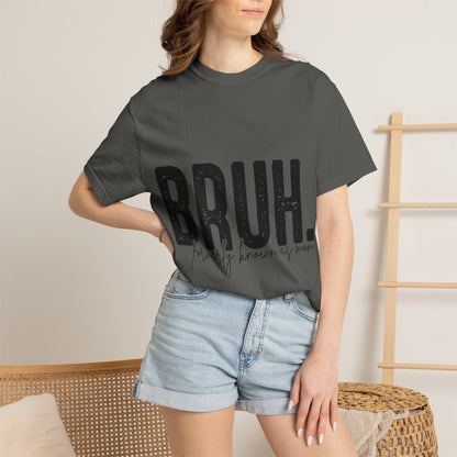 BRUH. T‑Shirt — “formerly known as mom” Funny Graphic Tee Black Script