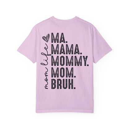 BRUH. T‑Shirt — “formerly known as mom” Funny Graphic Tee Black Script