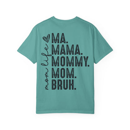 BRUH. T‑Shirt — “formerly known as mom” Funny Graphic Tee Black Script