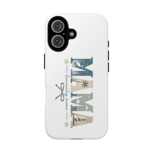 "Lowcountry Mama" Coastal Vibes Phone Case – Coastal Mom Marsh Style Phone Cover