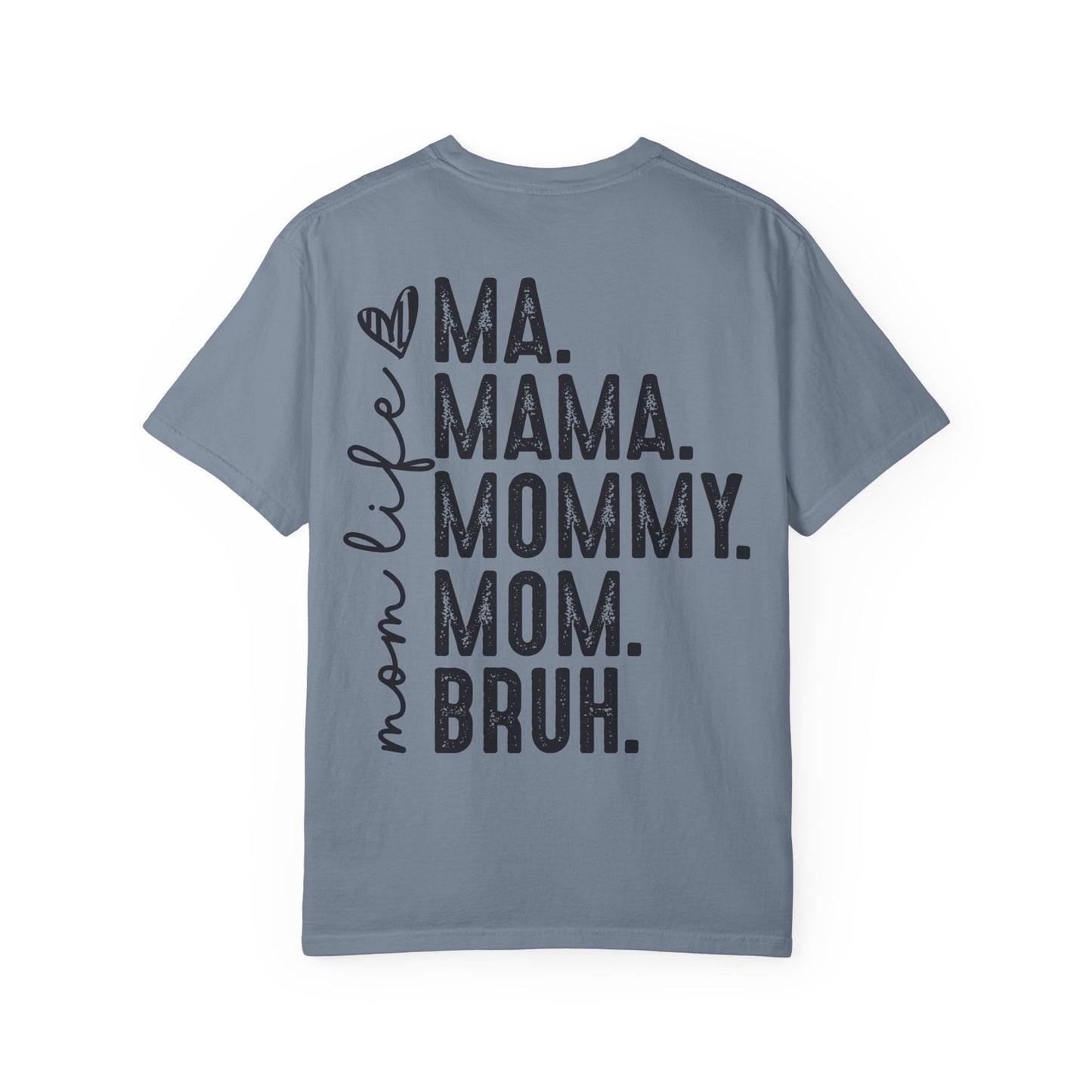BRUH. T‑Shirt — “formerly known as mom” Funny Graphic Tee Black Script