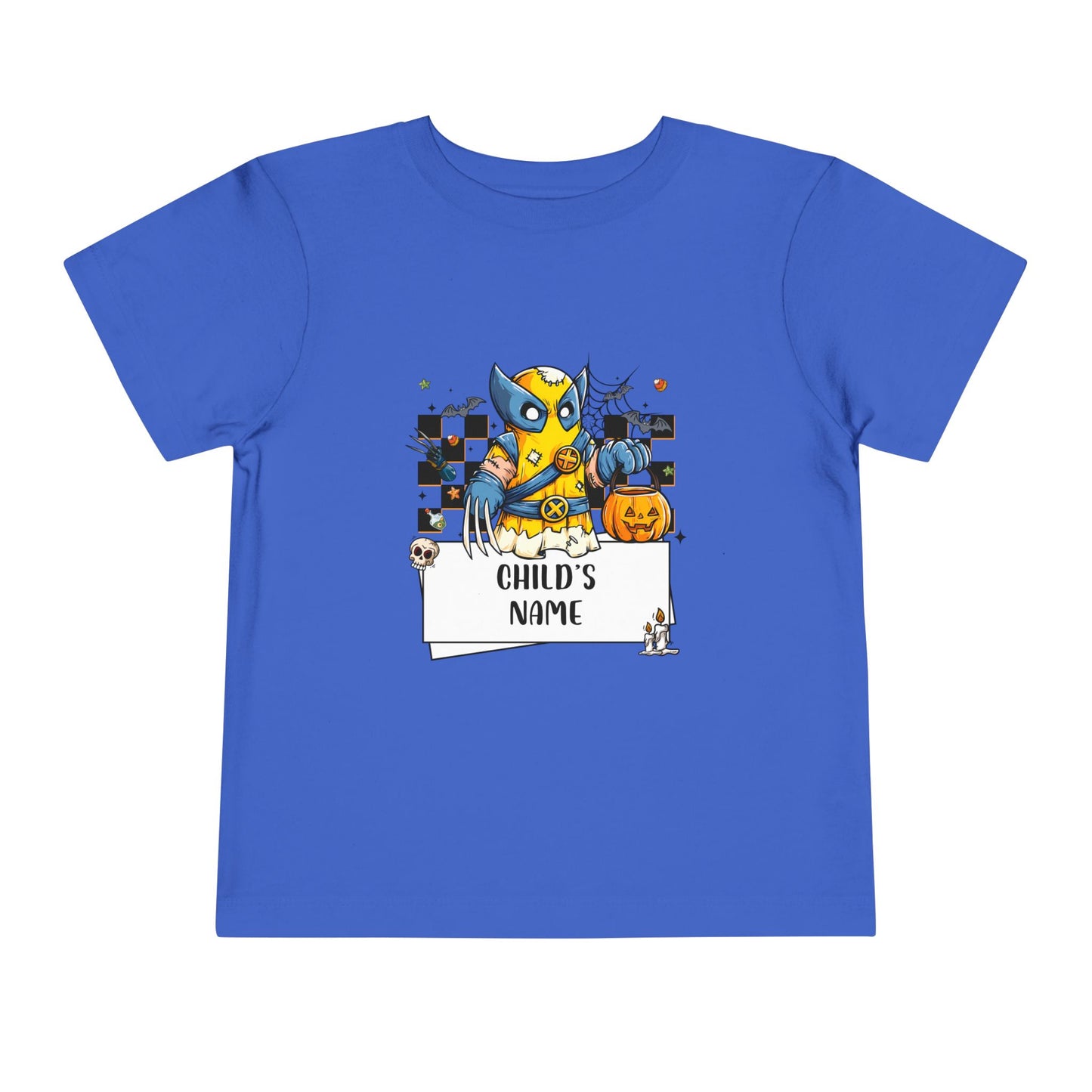 Customizable Wolverine Spooky Superhero Halloween Toddler Tee