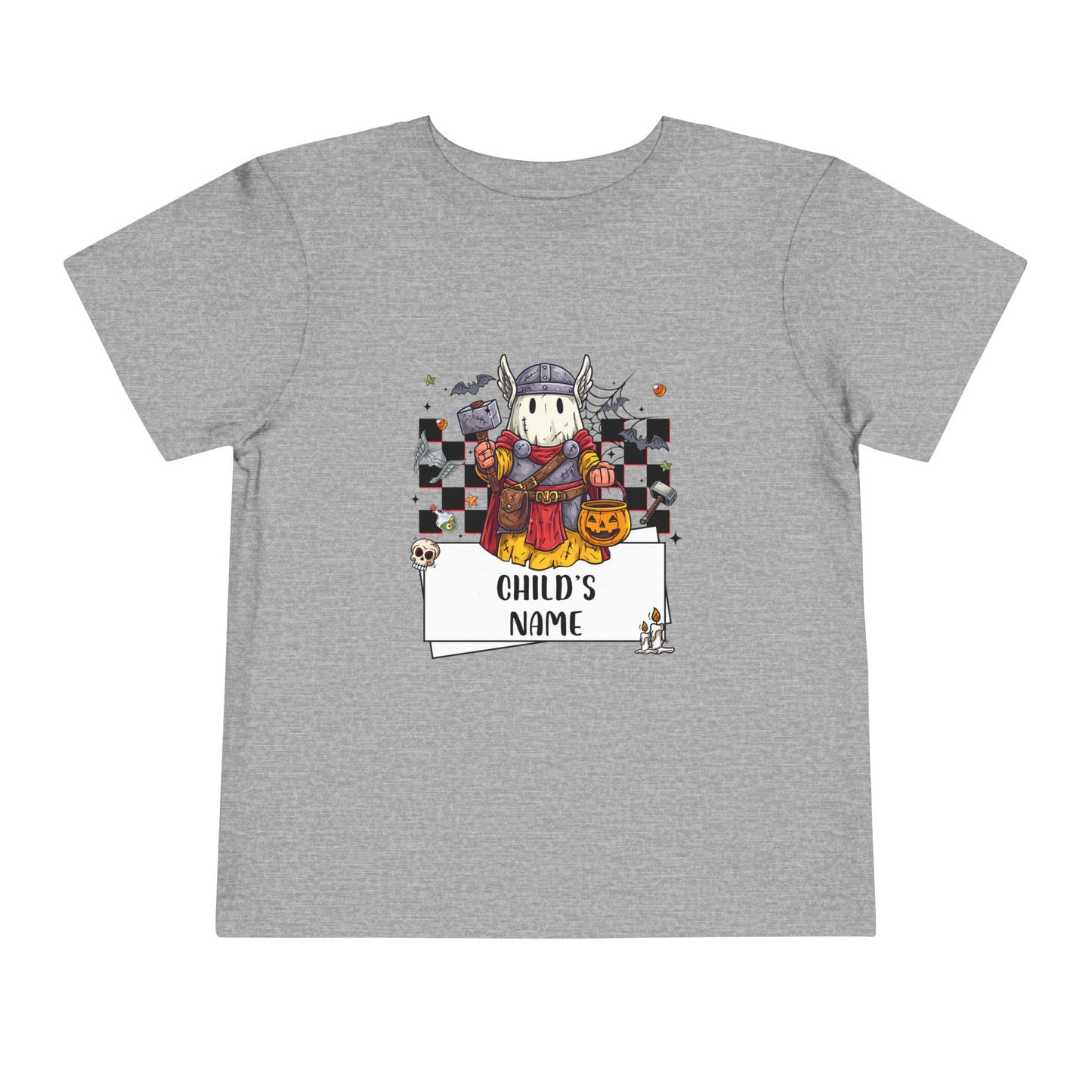 Customizable Thor Spooky Superhero Halloween Toddler Tee