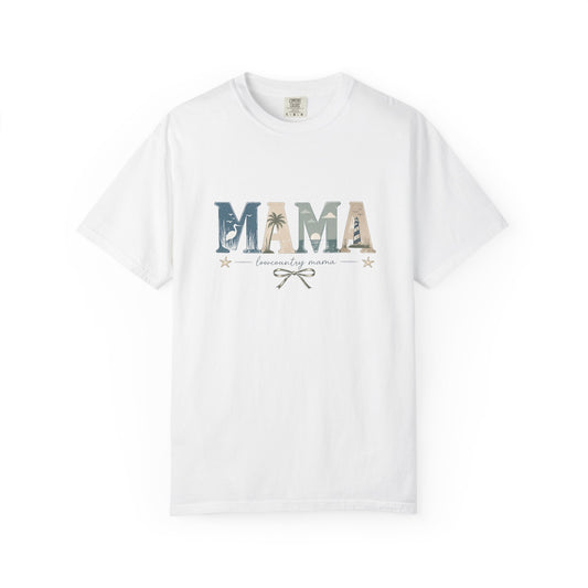 "Lowcountry Mama" Marsh Mama Graphic T-Shirt — 'Mama' Coastal Script Tee