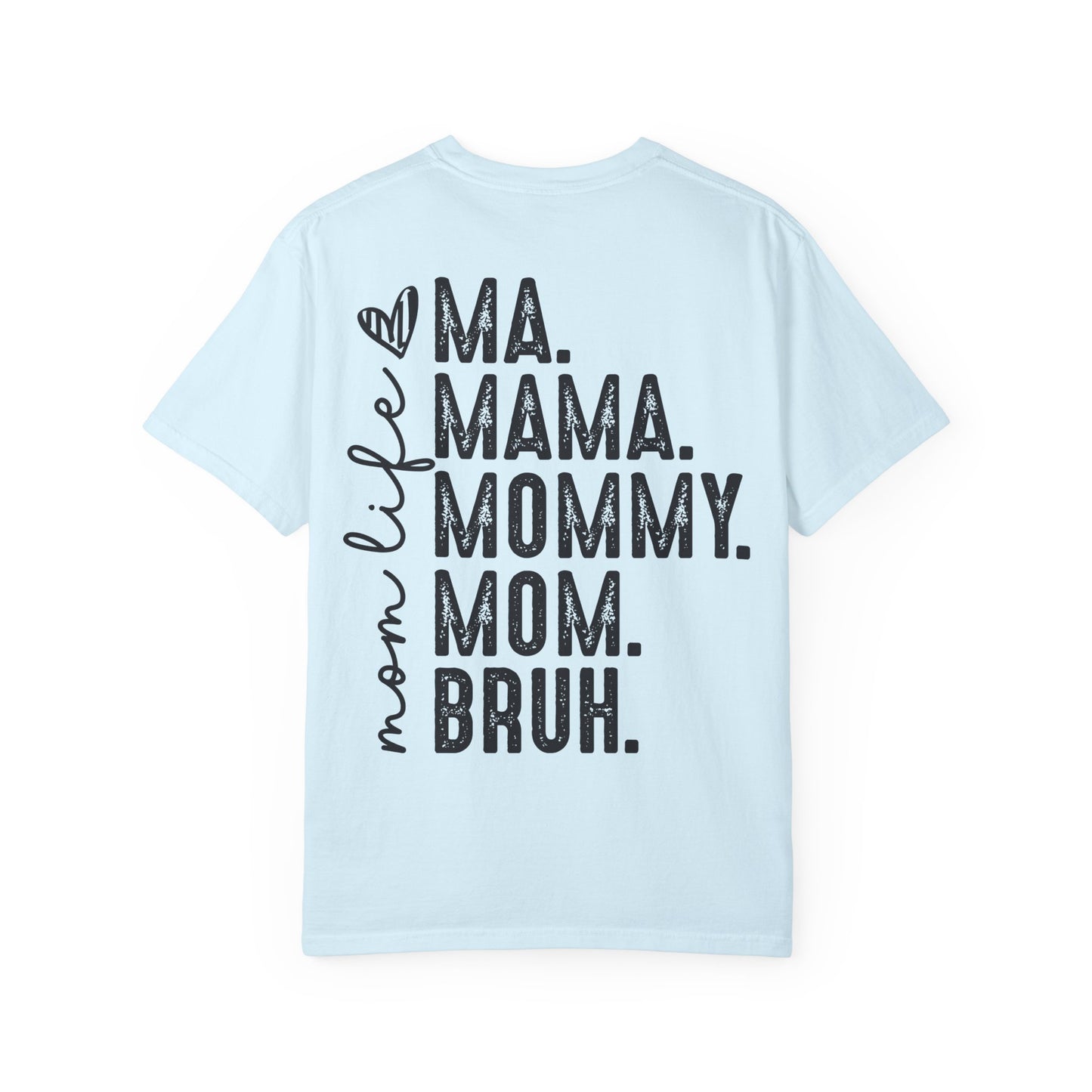 BRUH. T‑Shirt — “formerly known as mom” Funny Graphic Tee Black Script