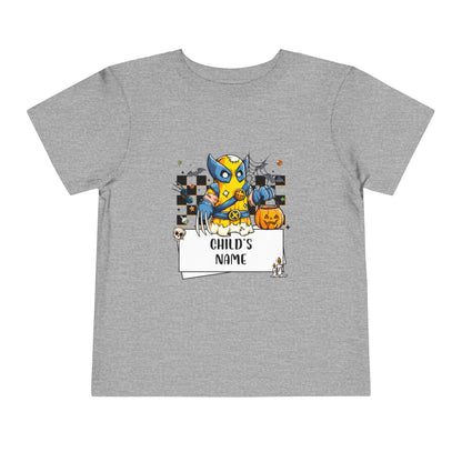 Customizable Wolverine Spooky Superhero Halloween Toddler Tee