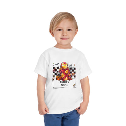 Personalized Iron Man Spooky Superhero Halloween Toddler Tee