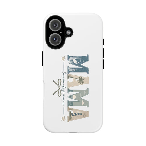 "Lowcountry Mama" Coastal Vibes Phone Case – Coastal Mom Marsh Style Phone Cover