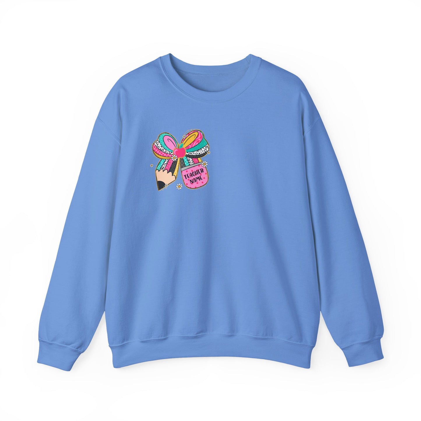 Customizable Teacher Crewneck — “It Takes a Big Heart to Shape Little Minds”
