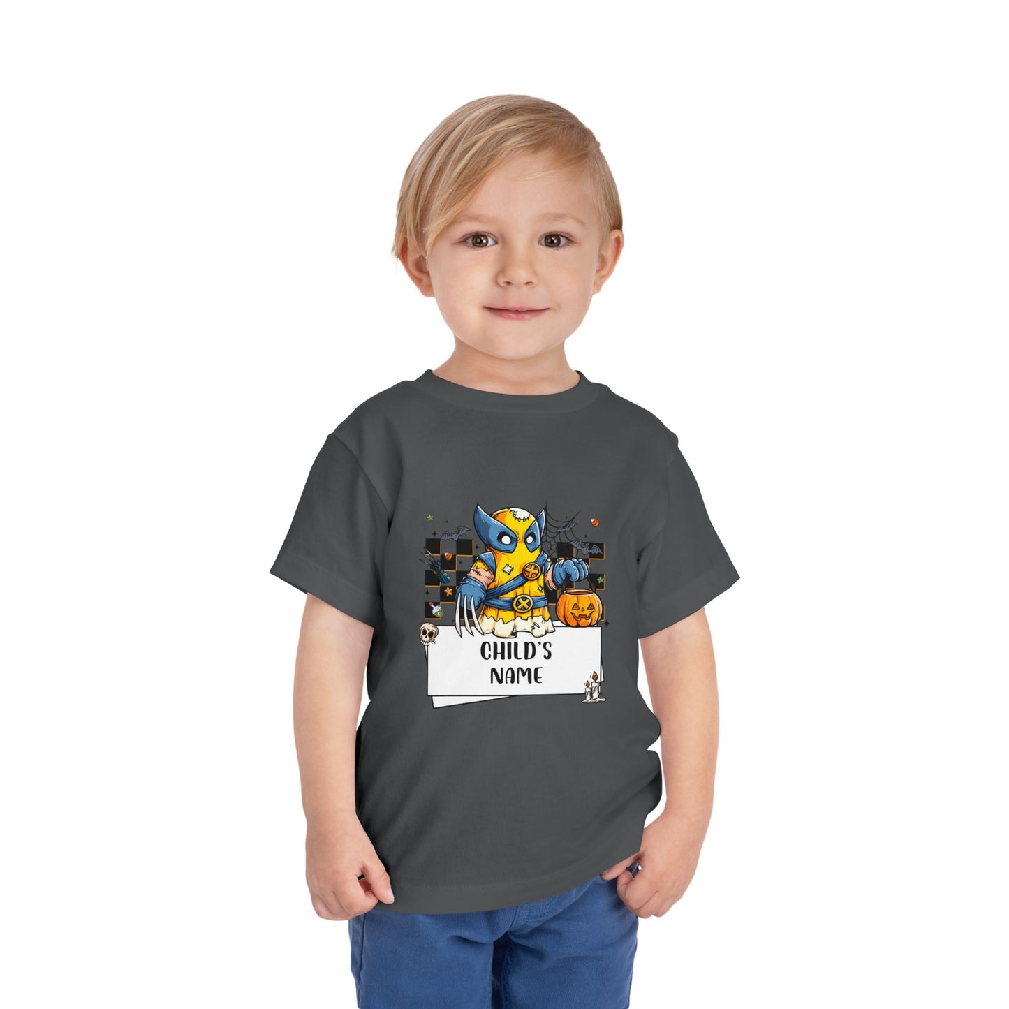 Customizable Wolverine Spooky Superhero Halloween Toddler Tee