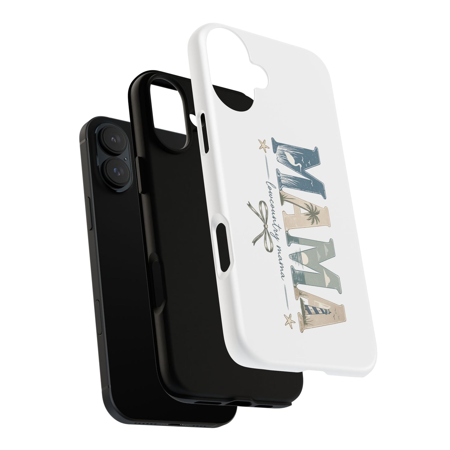 "Lowcountry Mama" Coastal Vibes Phone Case – Coastal Mom Marsh Style Phone Cover