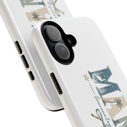 "Lowcountry Mama" Coastal Vibes Phone Case – Coastal Mom Marsh Style Phone Cover