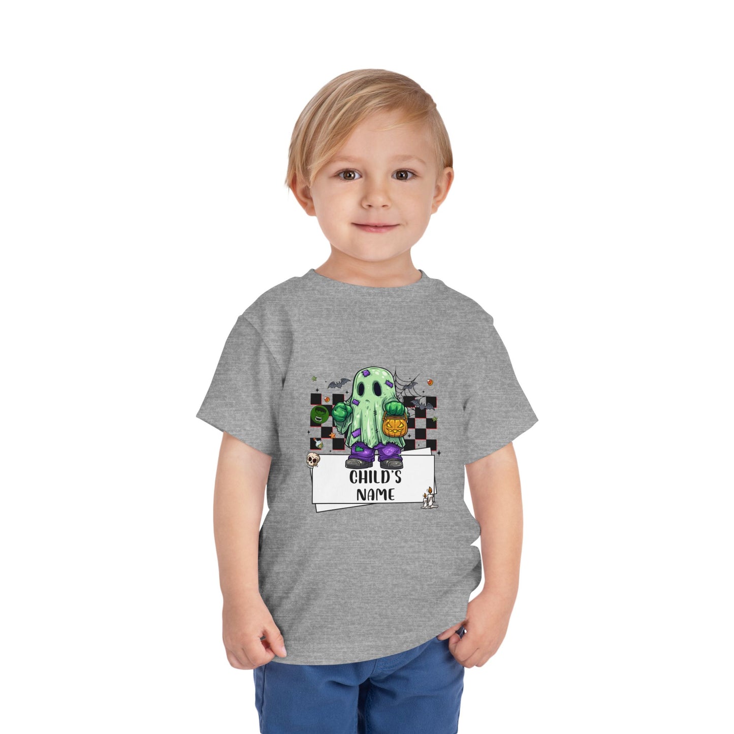 Customizable Hulk Spooky Superhero Halloween Toddler T-shirt