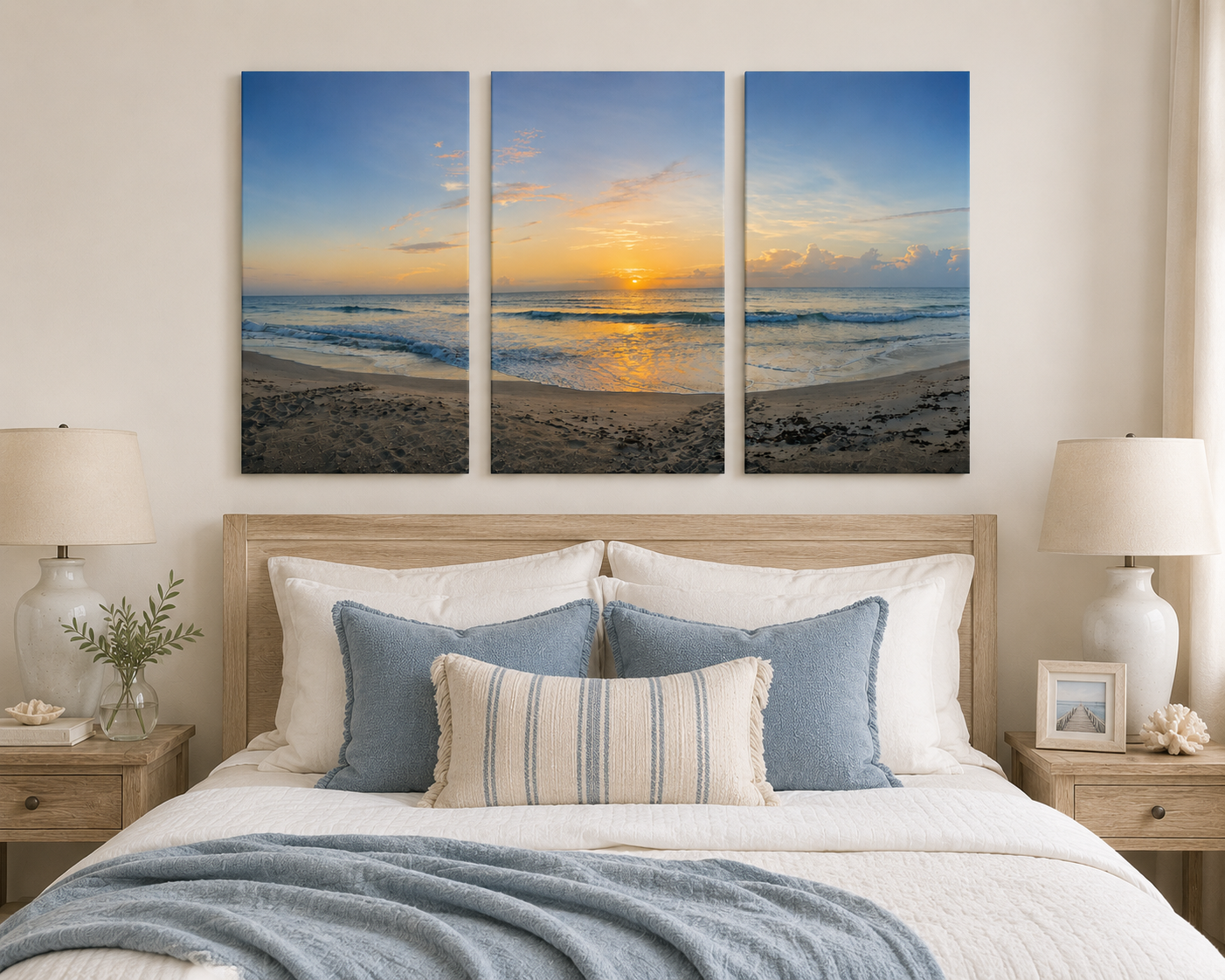 Turtle Trails at Sunrise - 3 Piece Canvas Set